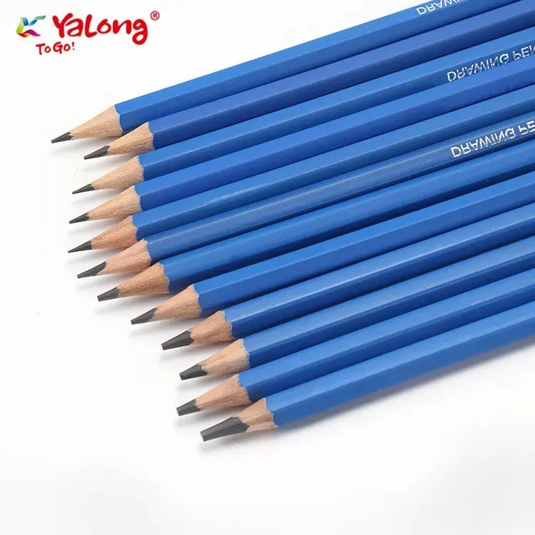 Yalong Professional Art Drawing Blue Pencil Set Of 12