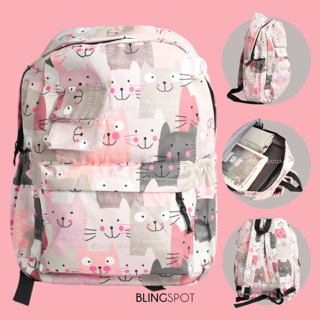 Meow Town - Cartoon Backpack