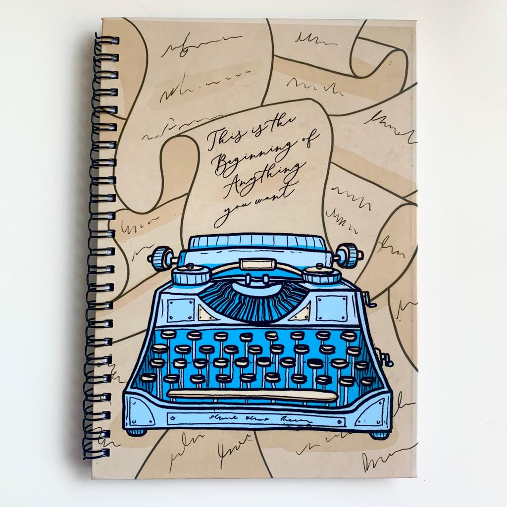 Whimsy Retro Typewriter - Journal