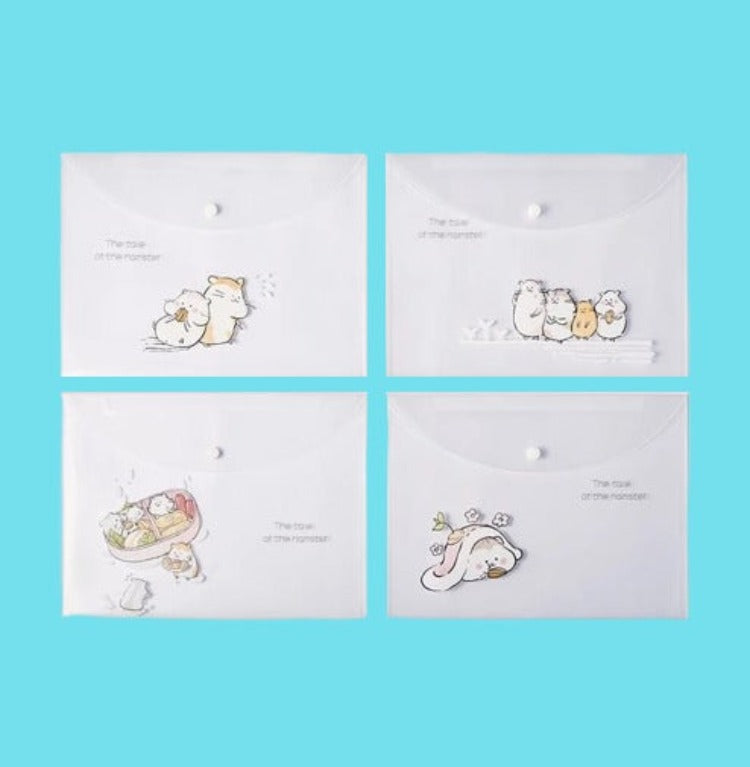 Cute Cats Document Folder Large Pouch