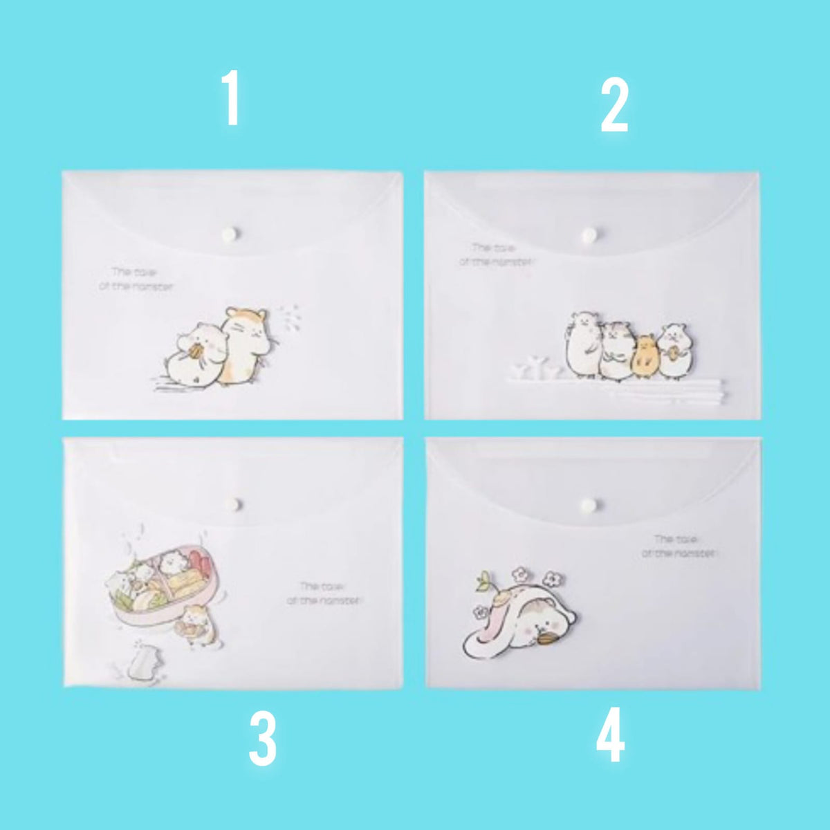 Cute Cats Document Folder Large Pouch