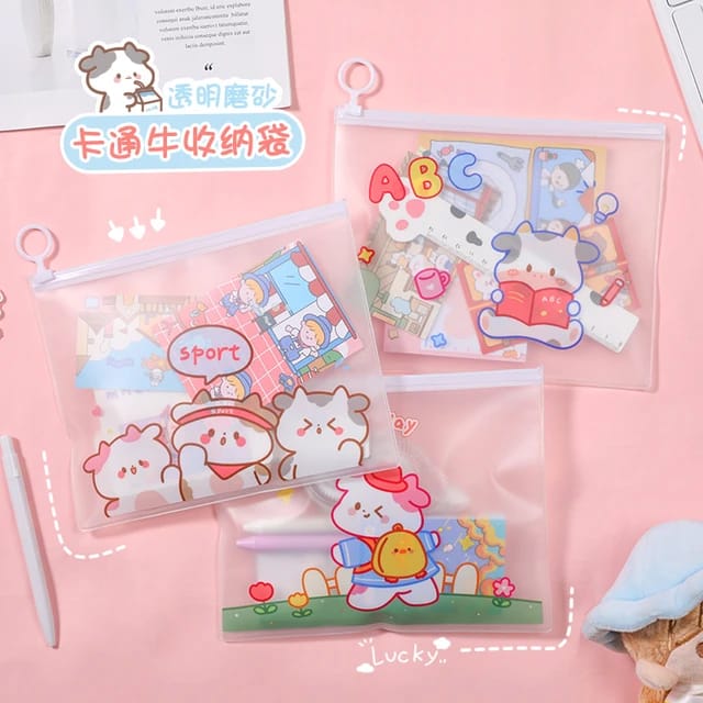 Kawai Cow Pouch Water Resistant