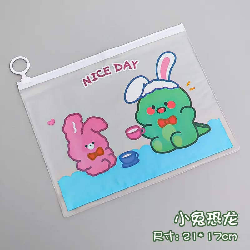 Cute Dino Pouch Water Resistant