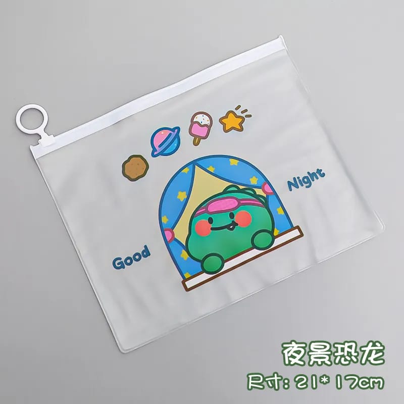 Cute Dino Pouch Water Resistant