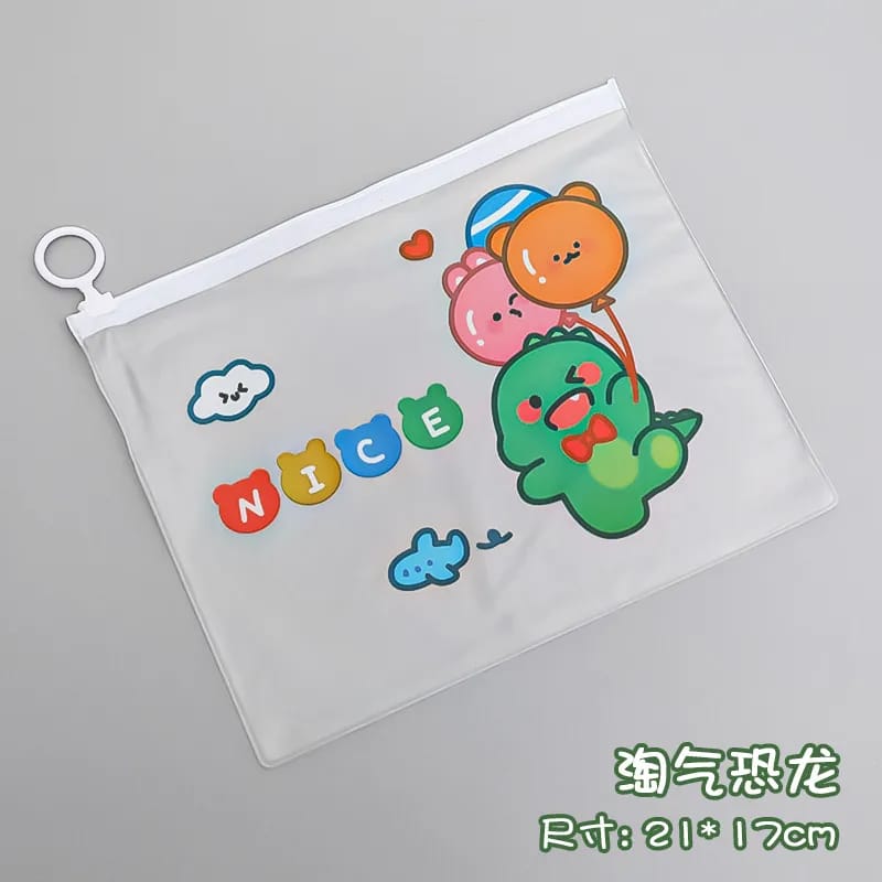 Cute Dino Pouch Water Resistant