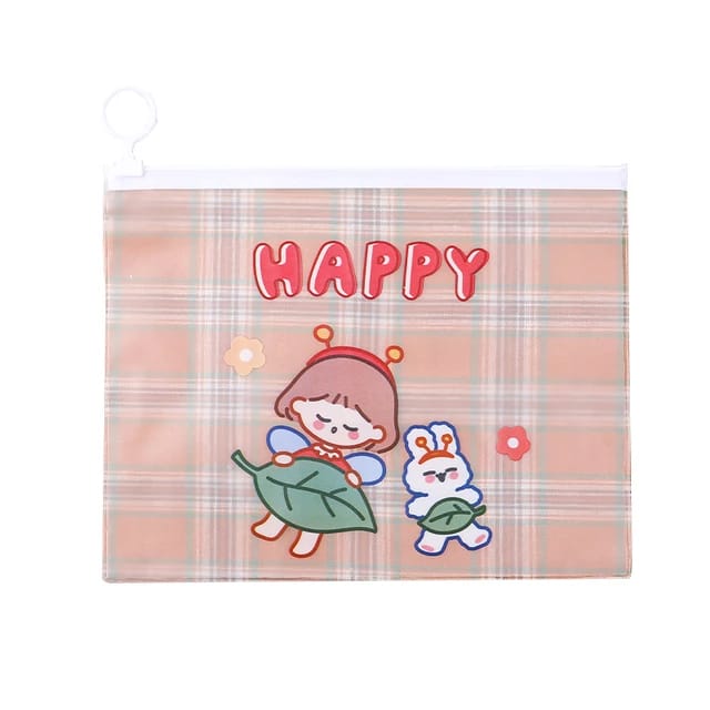 Happy Girl  Pouch Water Resistant