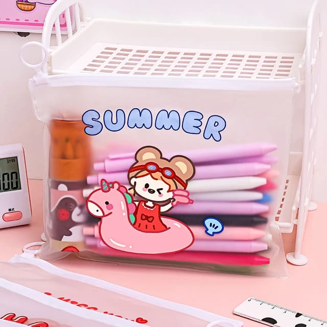 Happy Girl  Pouch Water Resistant