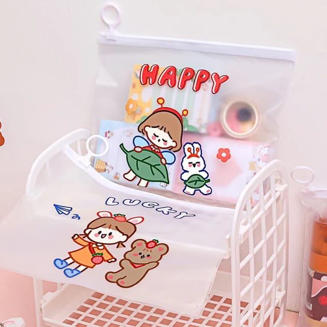 Happy Girl  Pouch Water Resistant