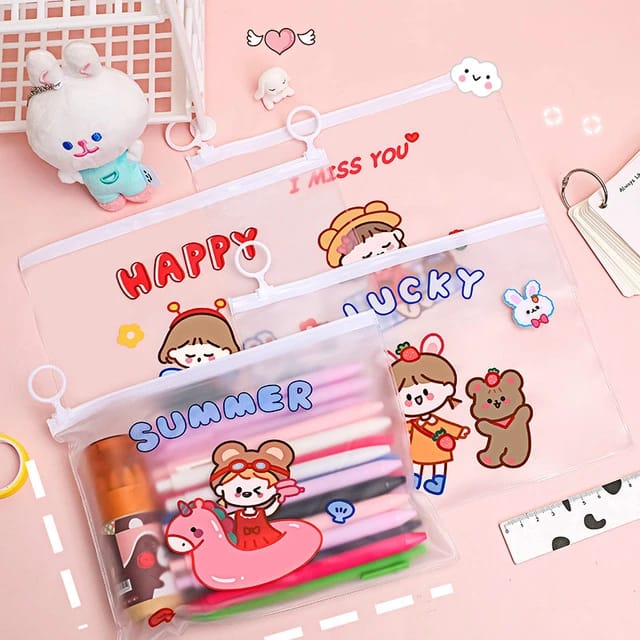 Happy Girl  Pouch Water Resistant