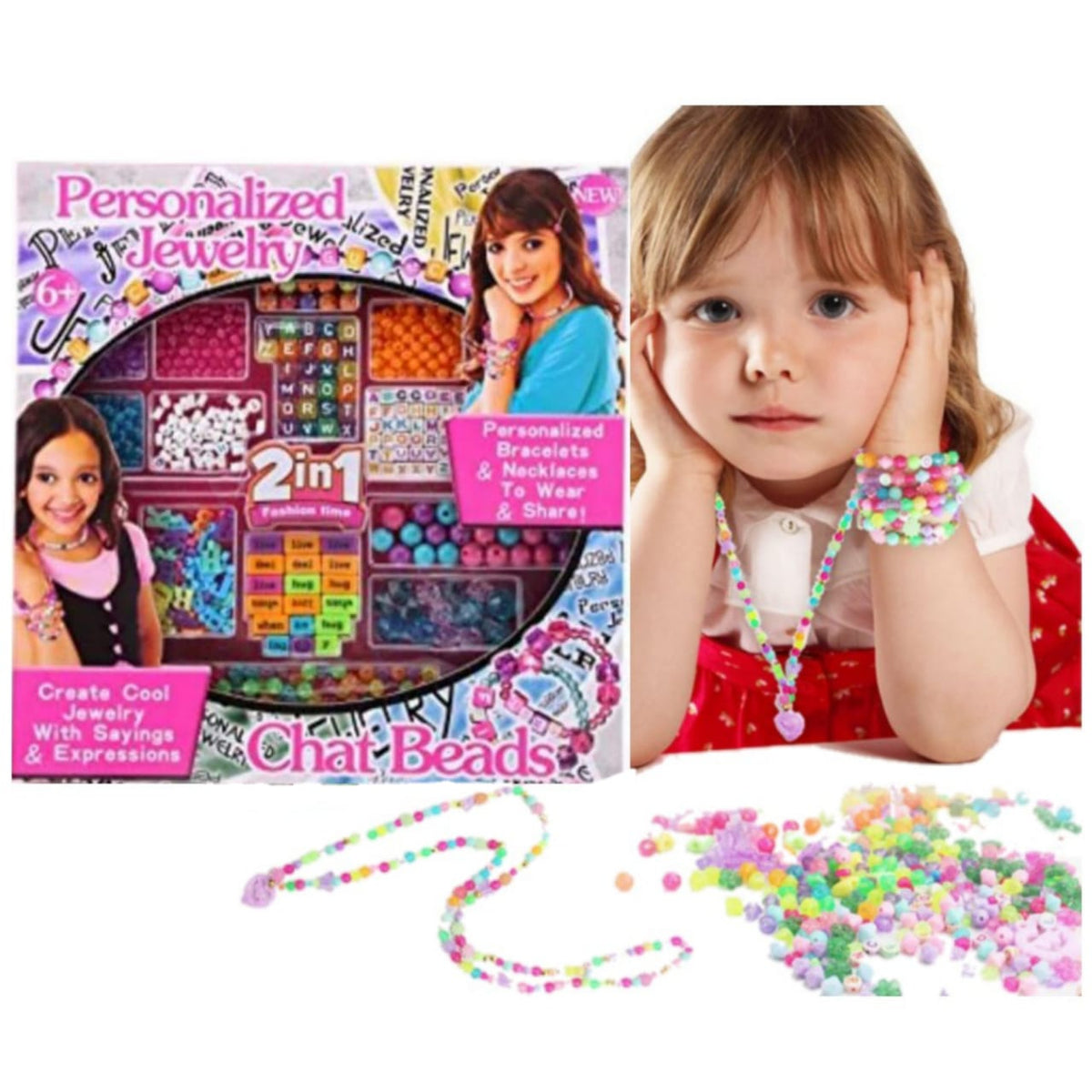 Kids Beaded Personalized Jewelry Box