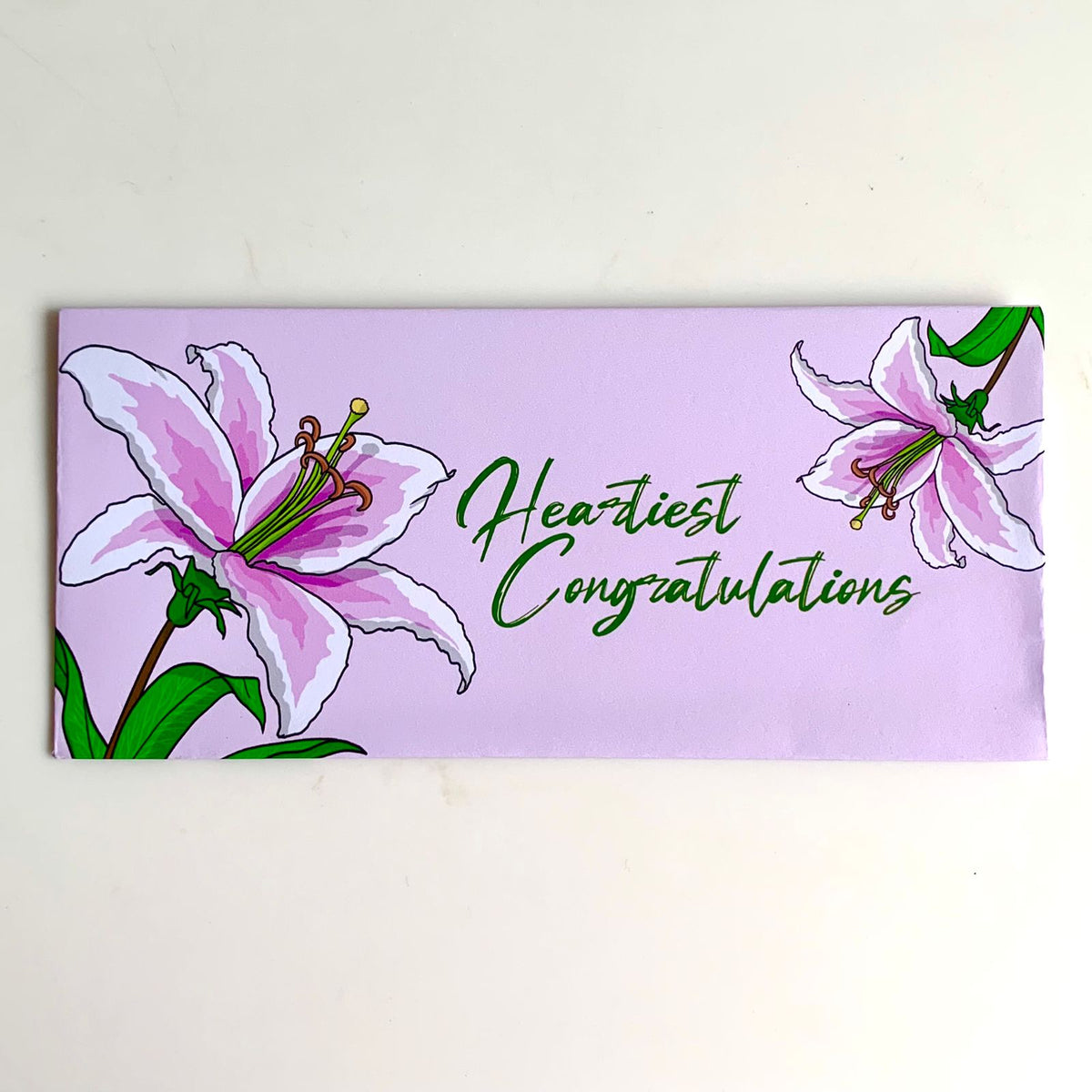 Whimsy Heartiest Congratulations  - Envelope  Set Of 5