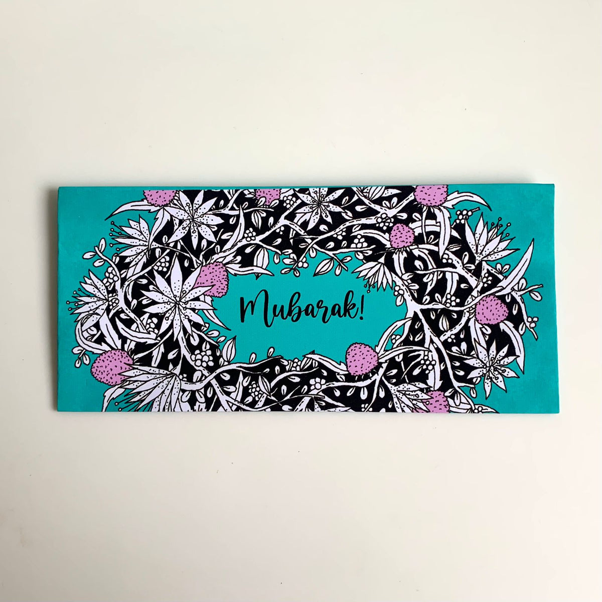 Whimsy Floral Mubarak  - Envelope  Set Of 5