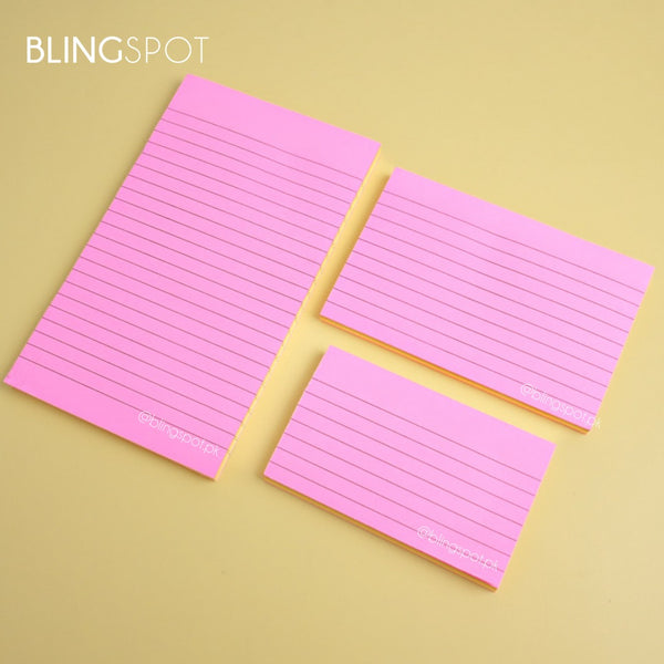 Multi Colors Lined- Sticky Note