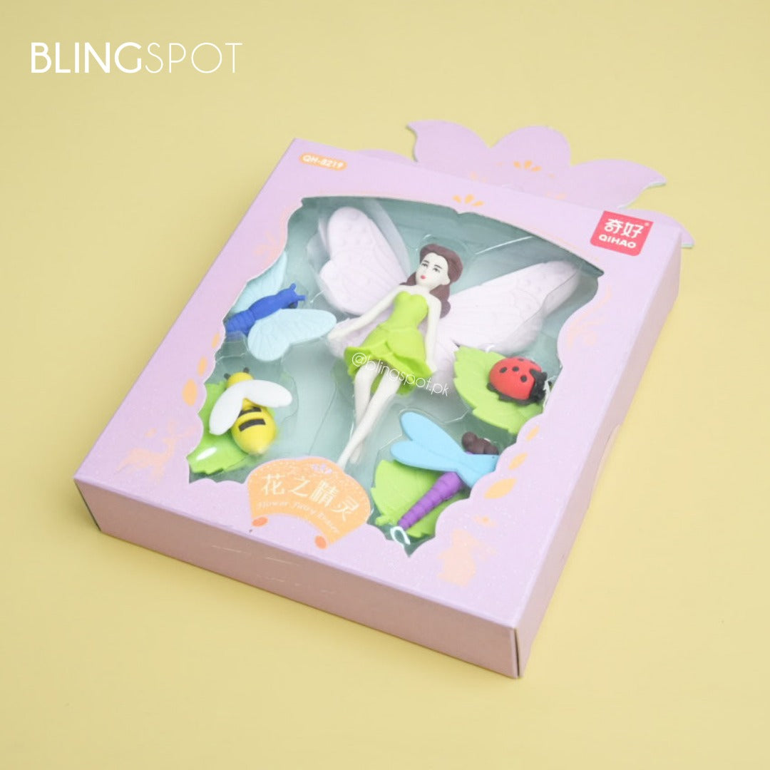 Butterfly Princess Purple Eraser Set The Blingspot Studio