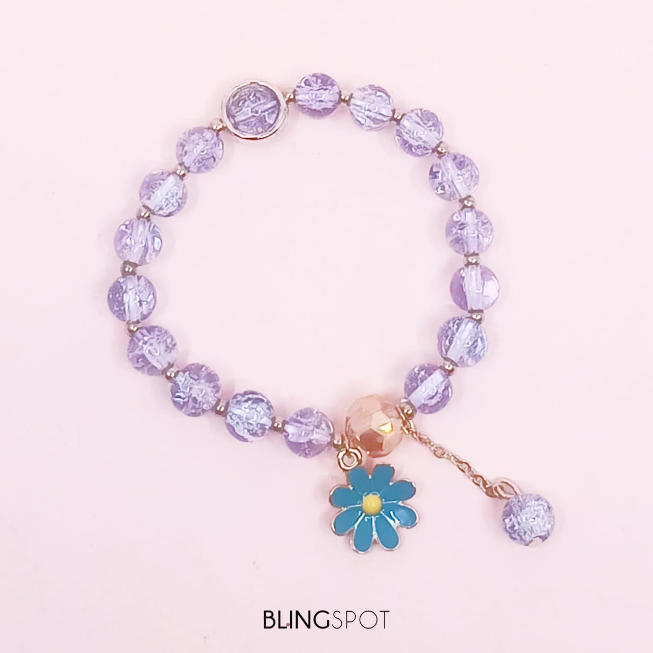 Purple Shade Crystals - Bracelet