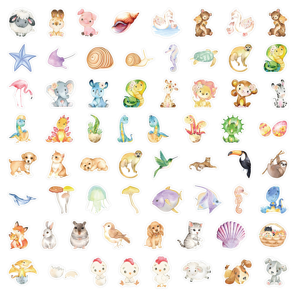 Kawaii Animal Mix 4 - Stickers