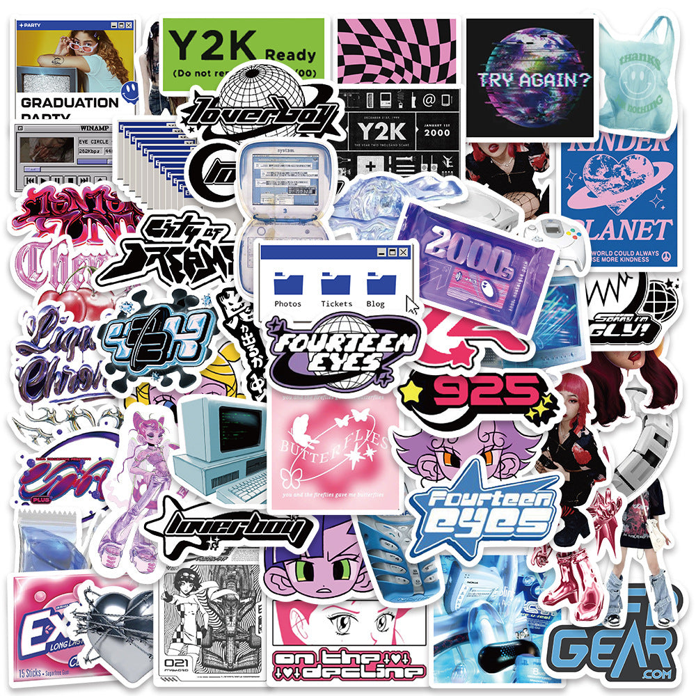 Retro Y2k Mix - Stickers