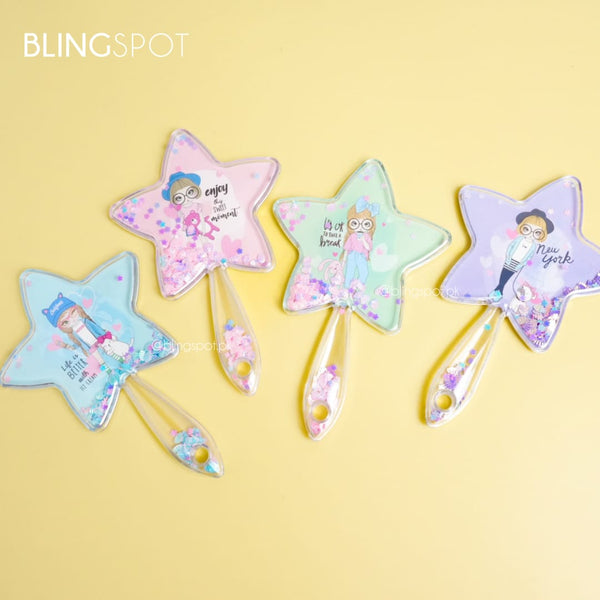 Kawaii Girl Sequin Star - Mirror