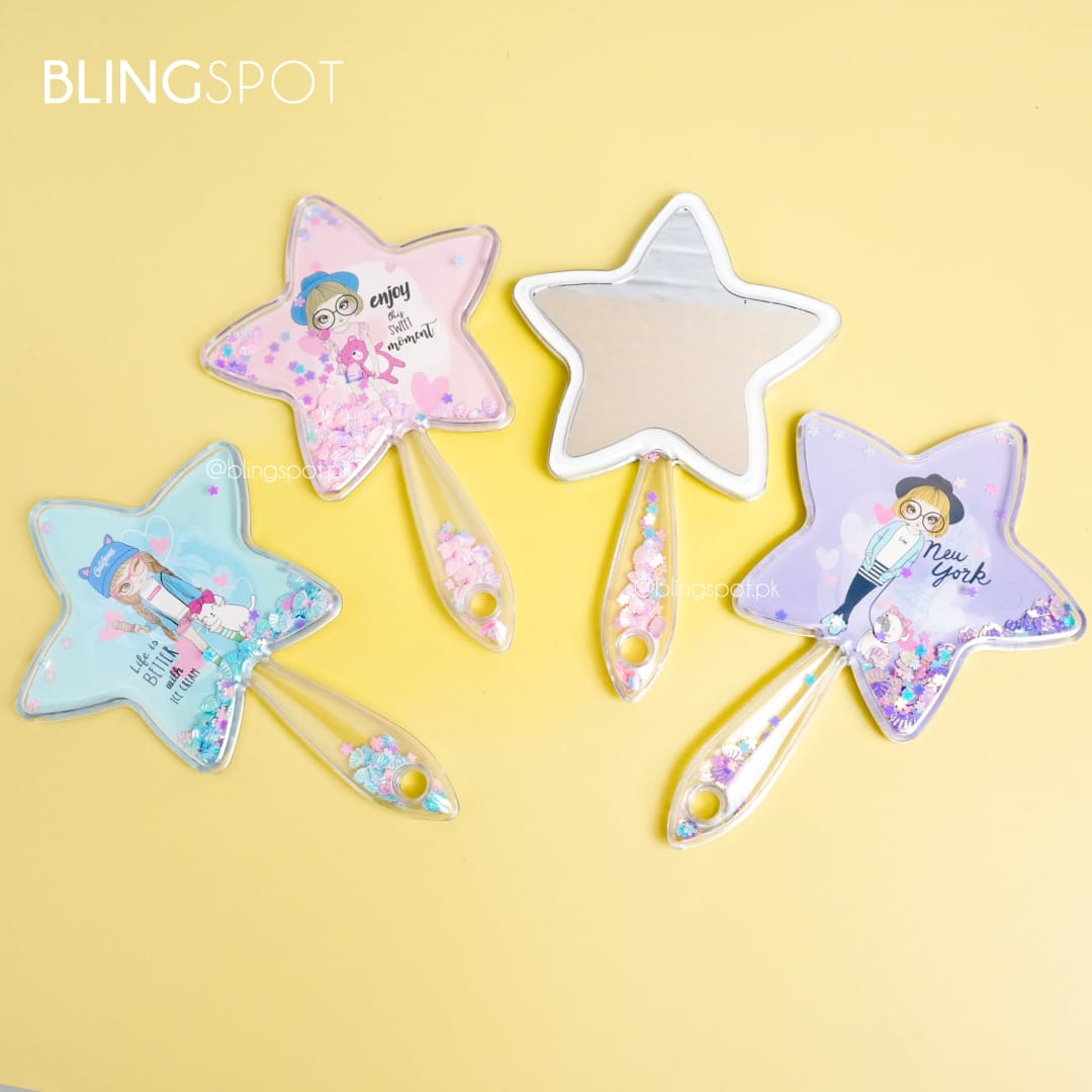 Kawaii Girl Sequin Star - Mirror