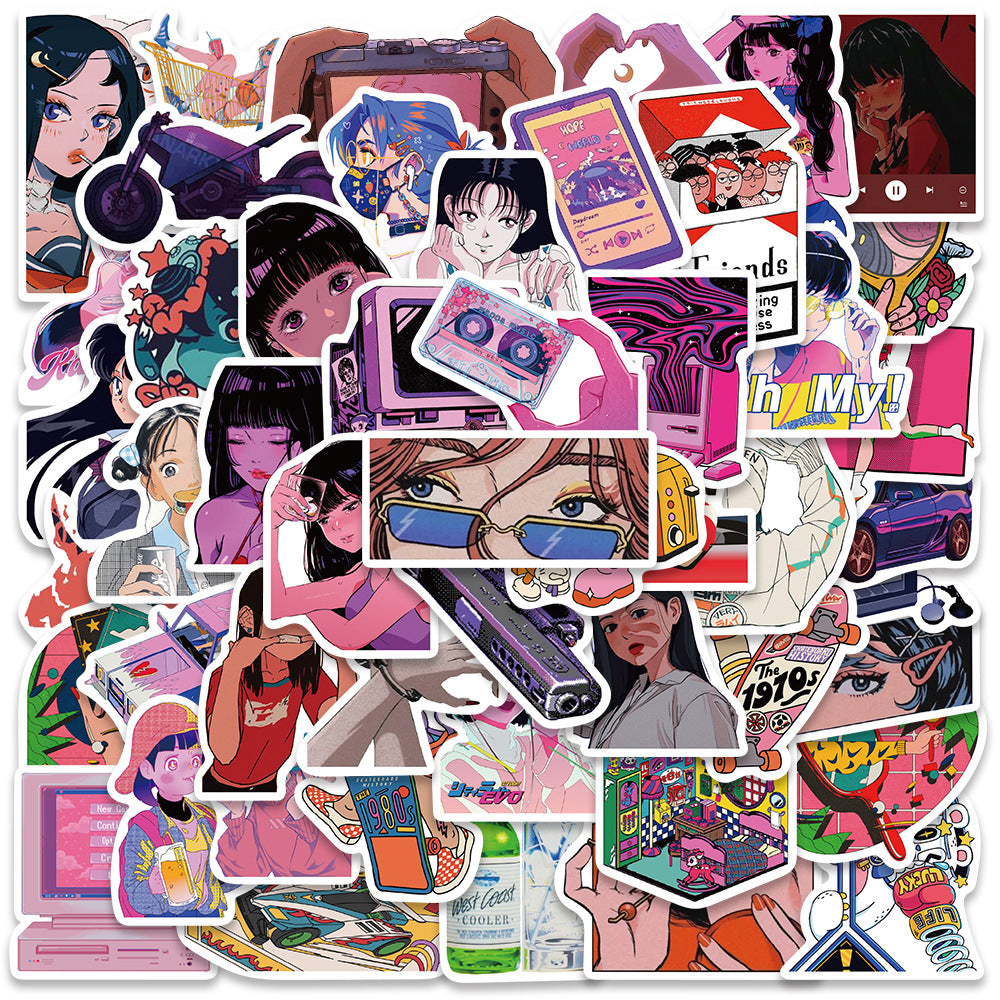 Retro Pop Girls - Stickers