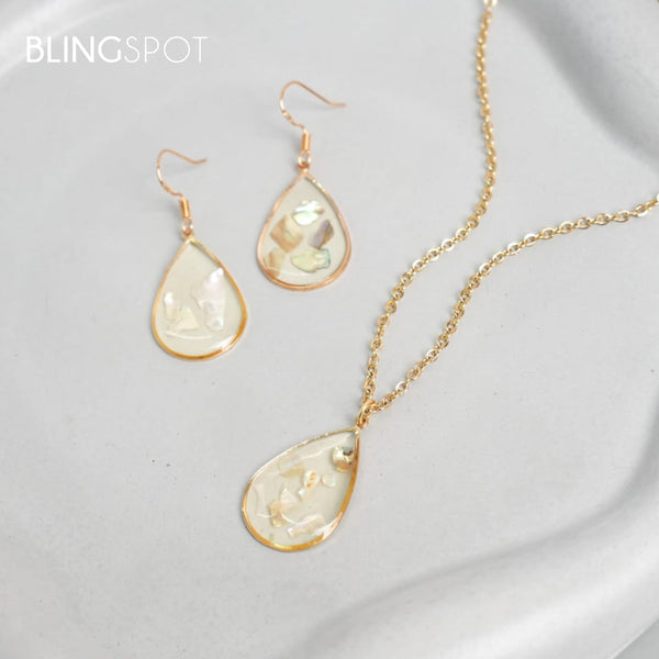 Resin Sparkle Drop - Jewelry Set