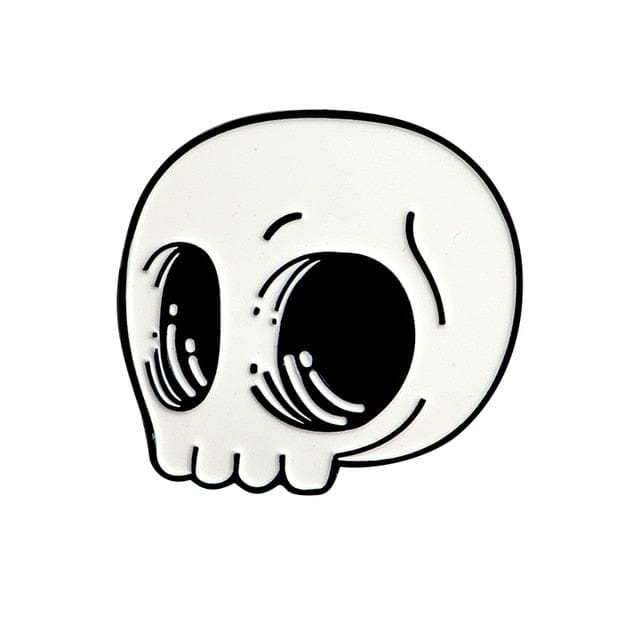 Skull Face - Enamel Pin