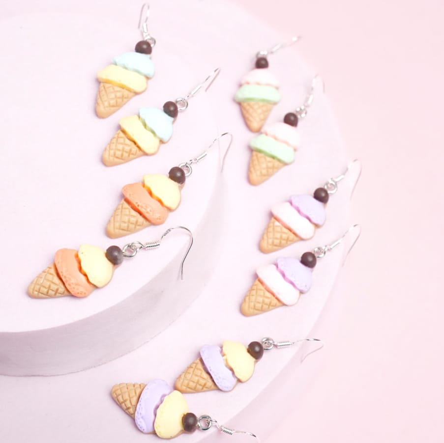 Cone Ice-cream  - Earrings