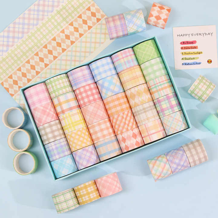 Grid Series Washi Tape Set Of 30