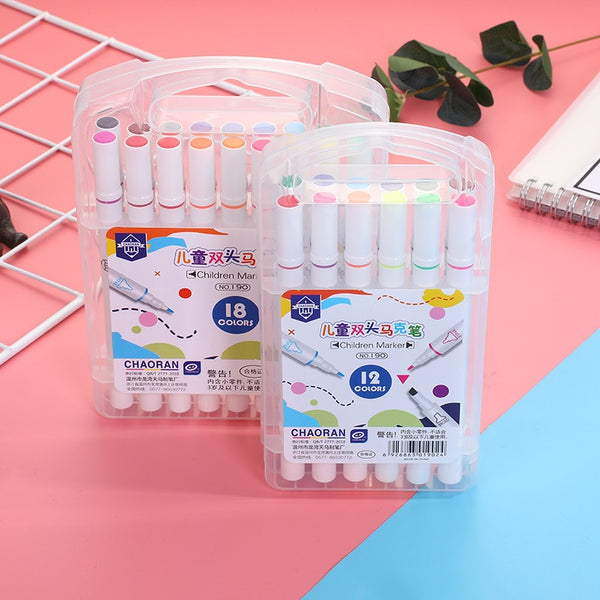 Double Tip  ( 2in 1 ) - Markers Set of 18