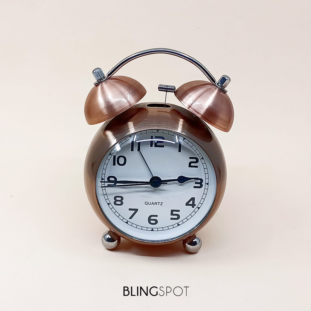 Quartz Retro Bronze Desk Clock The Blingspot Studio