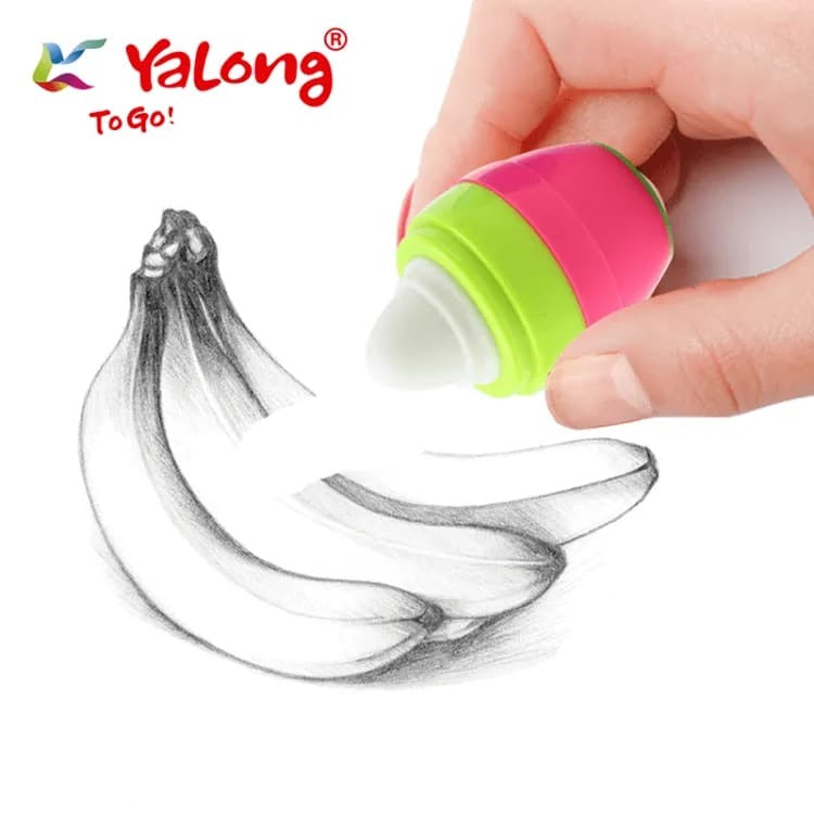Yalong Funky Face Egg  - Sharpener &amp; Eraser ( 2 In 1 )