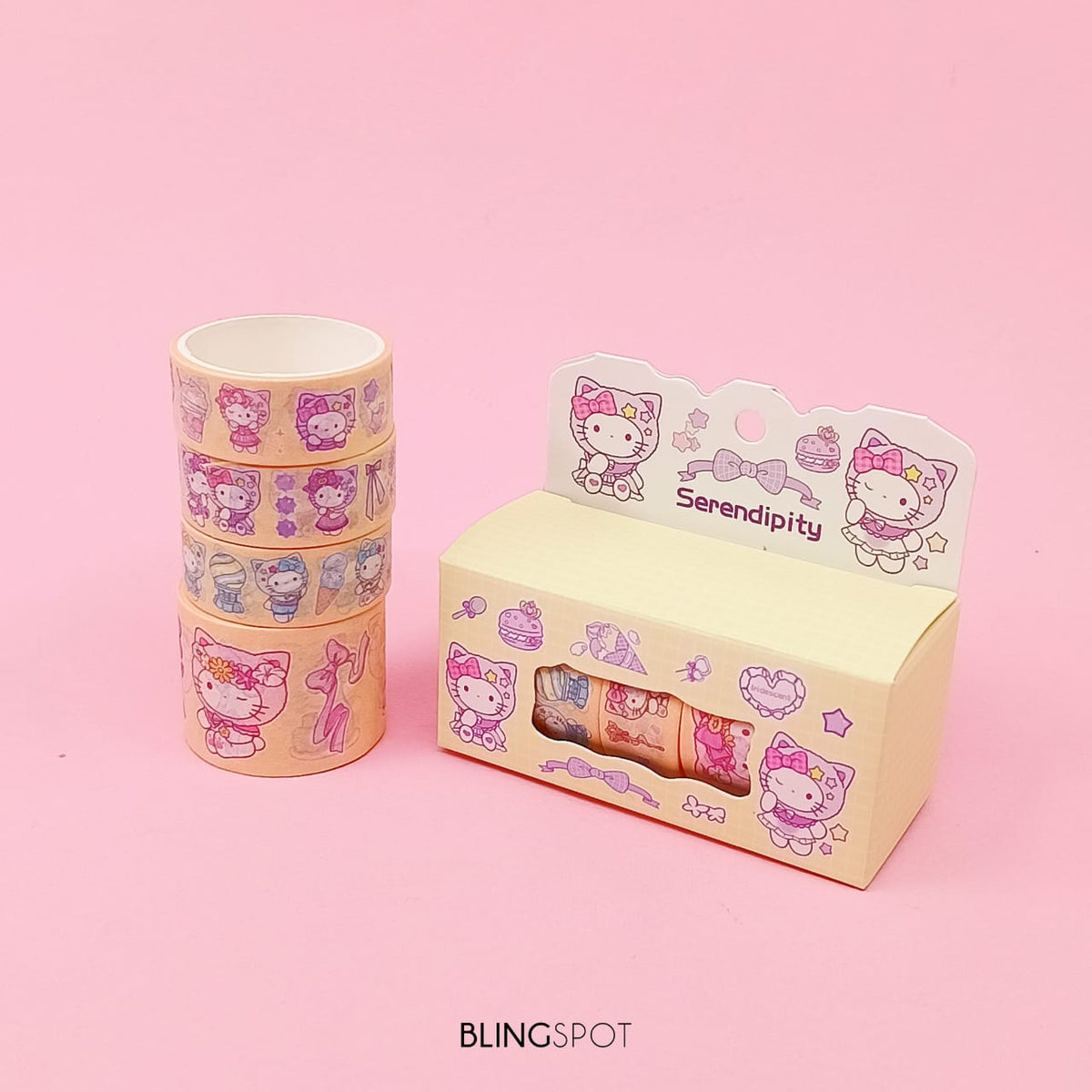 Hello Kitty - Washi Tape Set Of 4