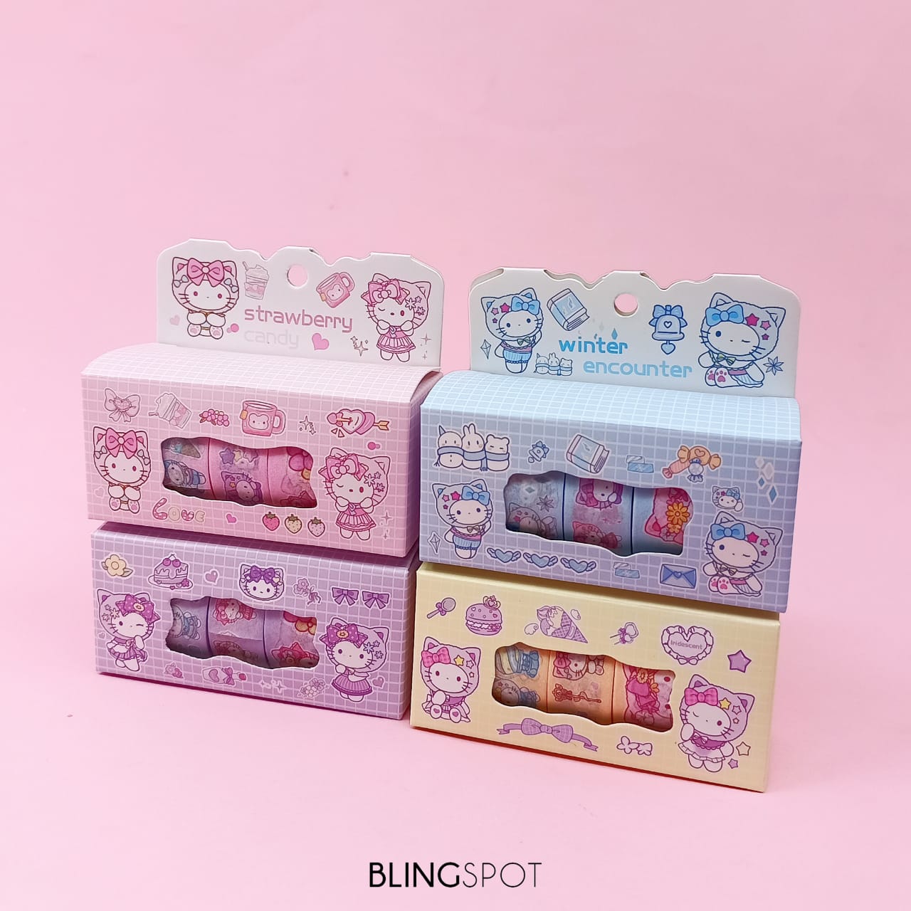 Hello Kitty - Washi Tape Set Of 4