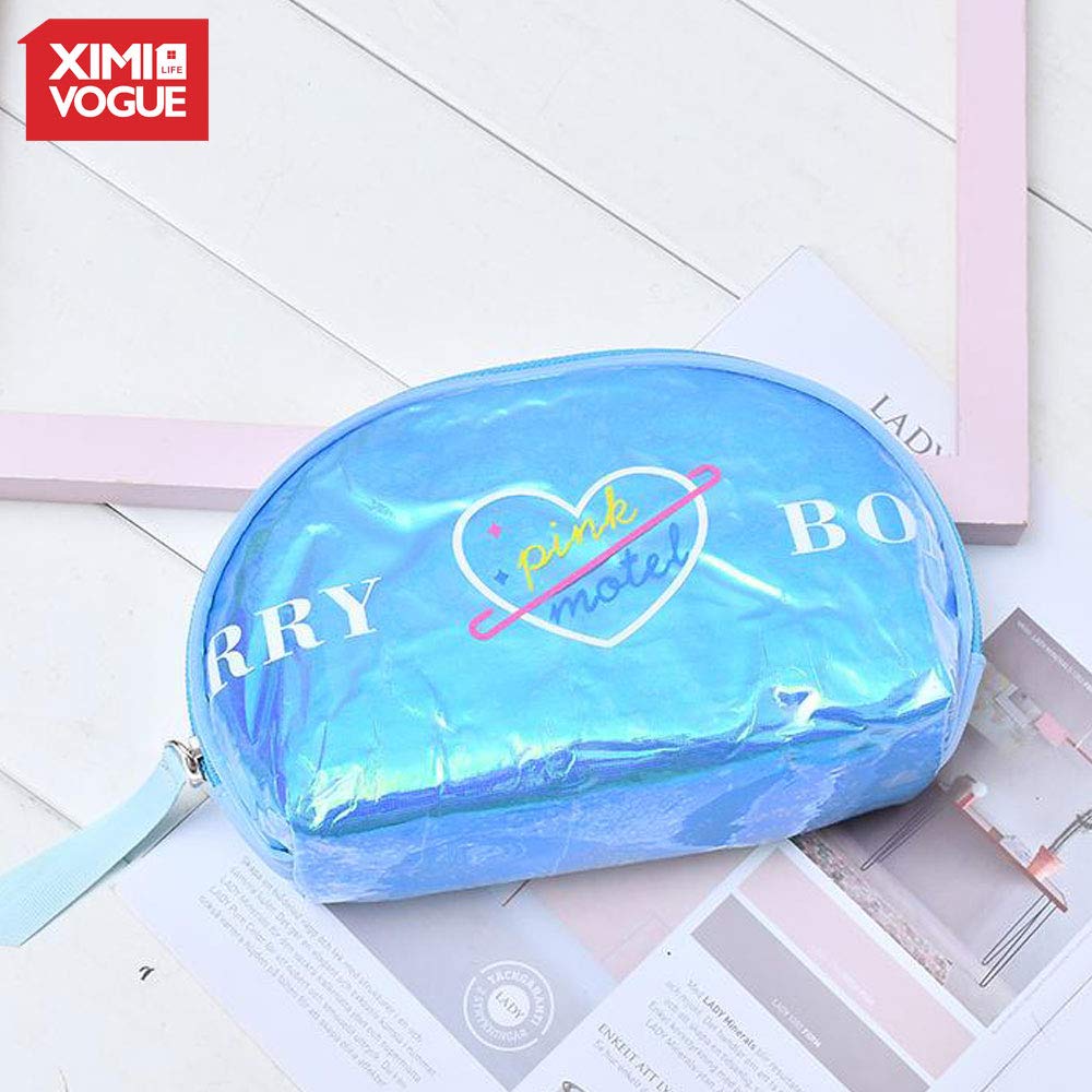 Pink & Blue Hollo Neon - Make up Pouch