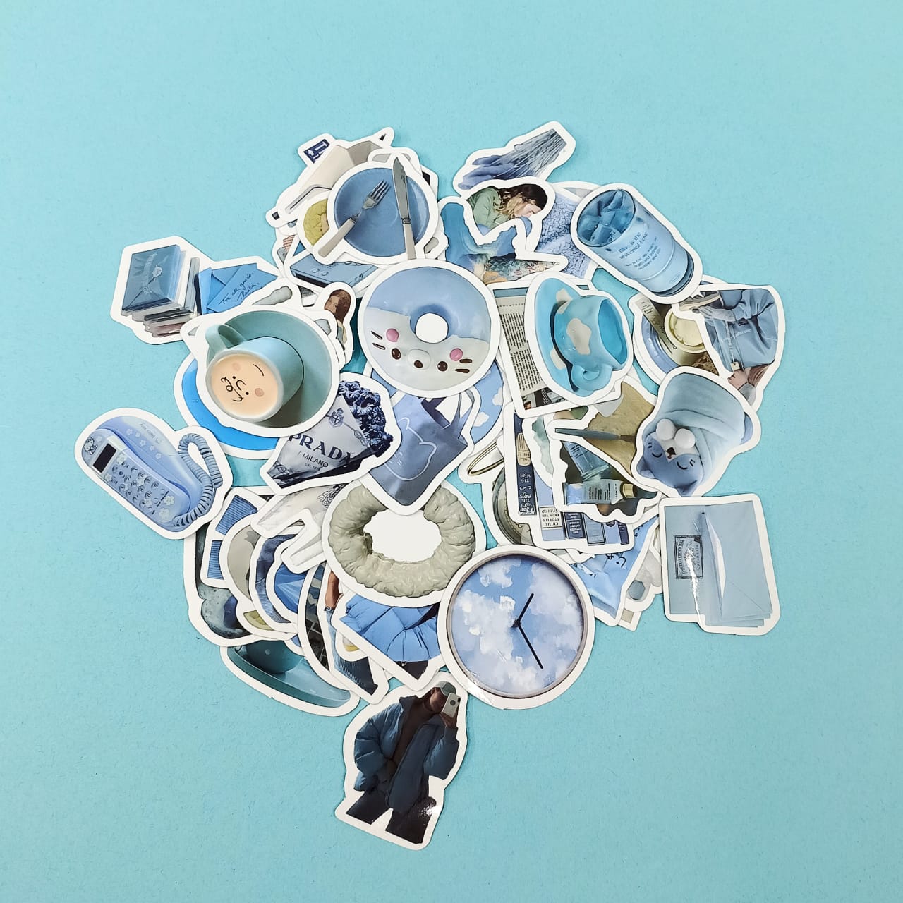 Blue Random Mix - Stickers