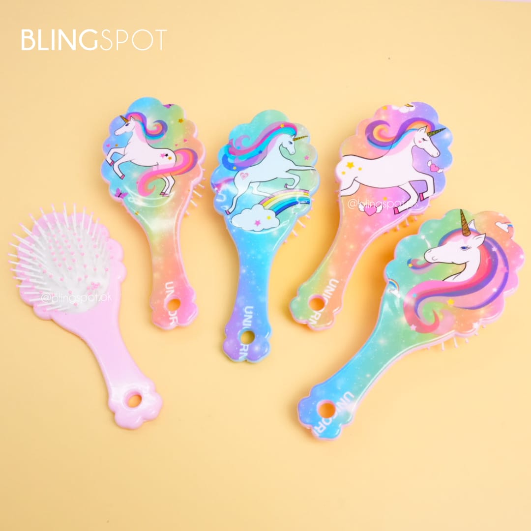 Rainbow Hair Unicorn  - Hair Brush