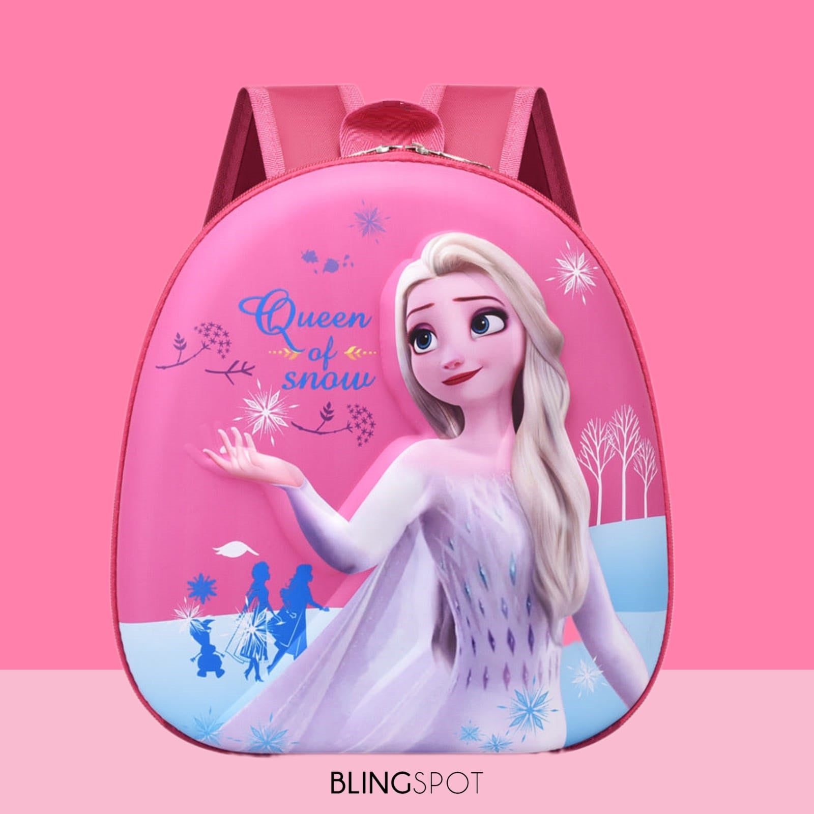 Kids Queen Of Snow Pink  - Backpack