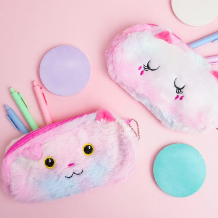 Cute Cat Plush Pouch - Style 1