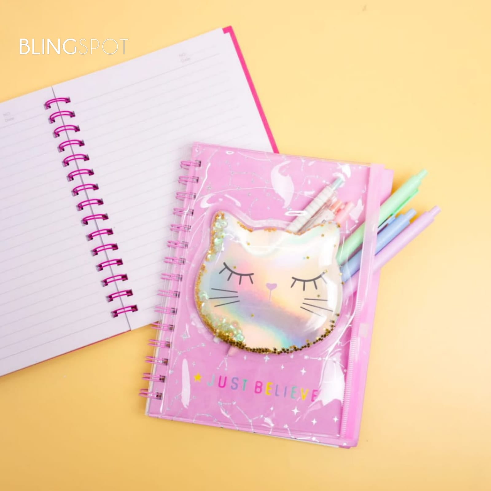 Cat Clear Pouch Pink  - Journal