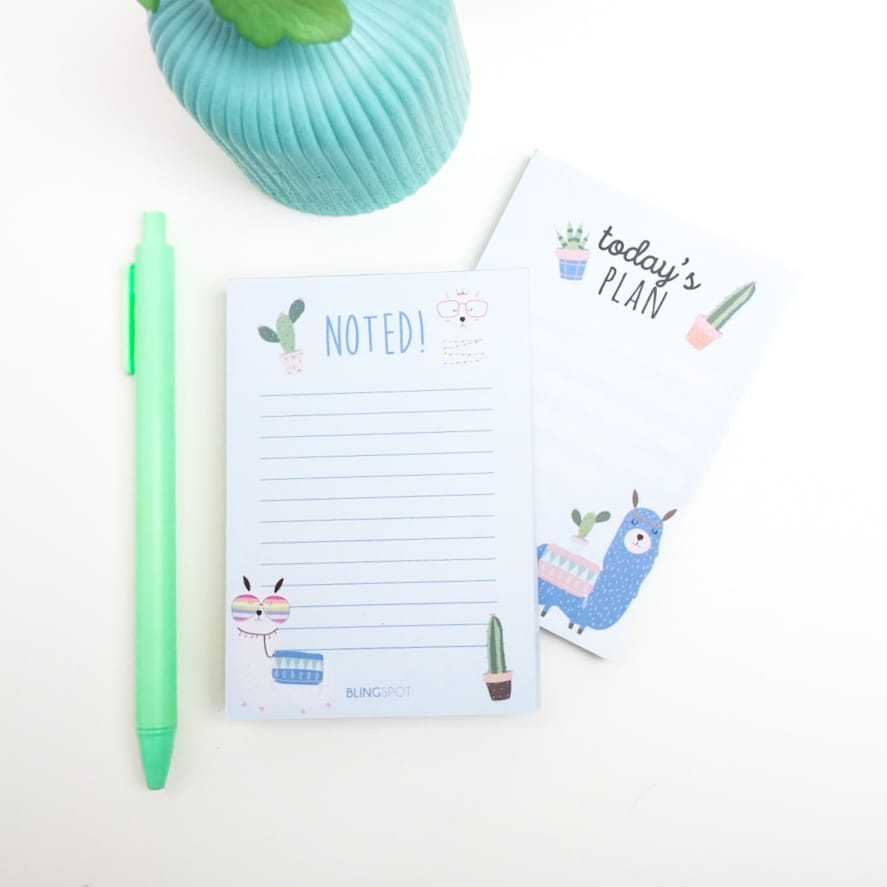 Noted Today's Plan - Notepad – The Blingspot Studio