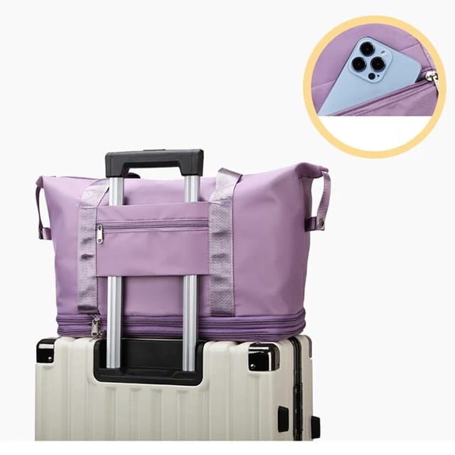 Blue Large  - Traveler Luggage Bag