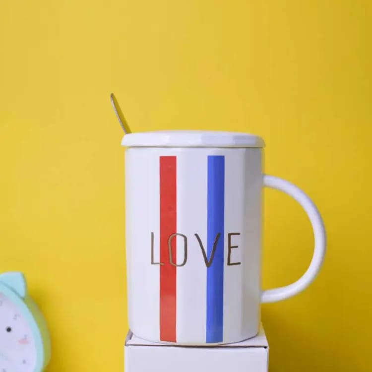 Foiled Love White - Ceramic Mug Set