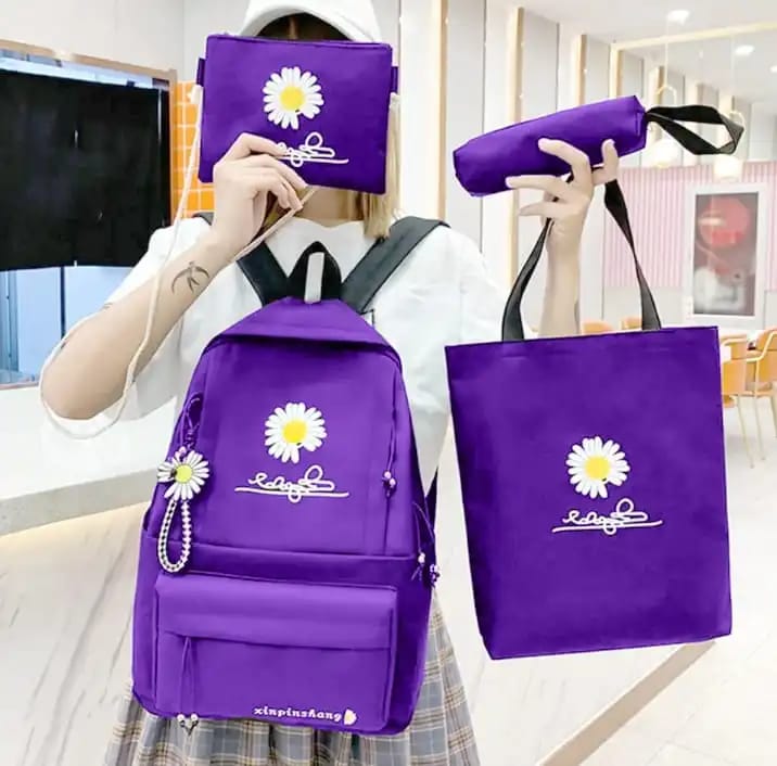 Fengdong Elementary School Bags For Girls Korean Style Cute Book Bag  Children Waterproof School Backpack Purple Bag For Kids - School Bags -  AliExpress