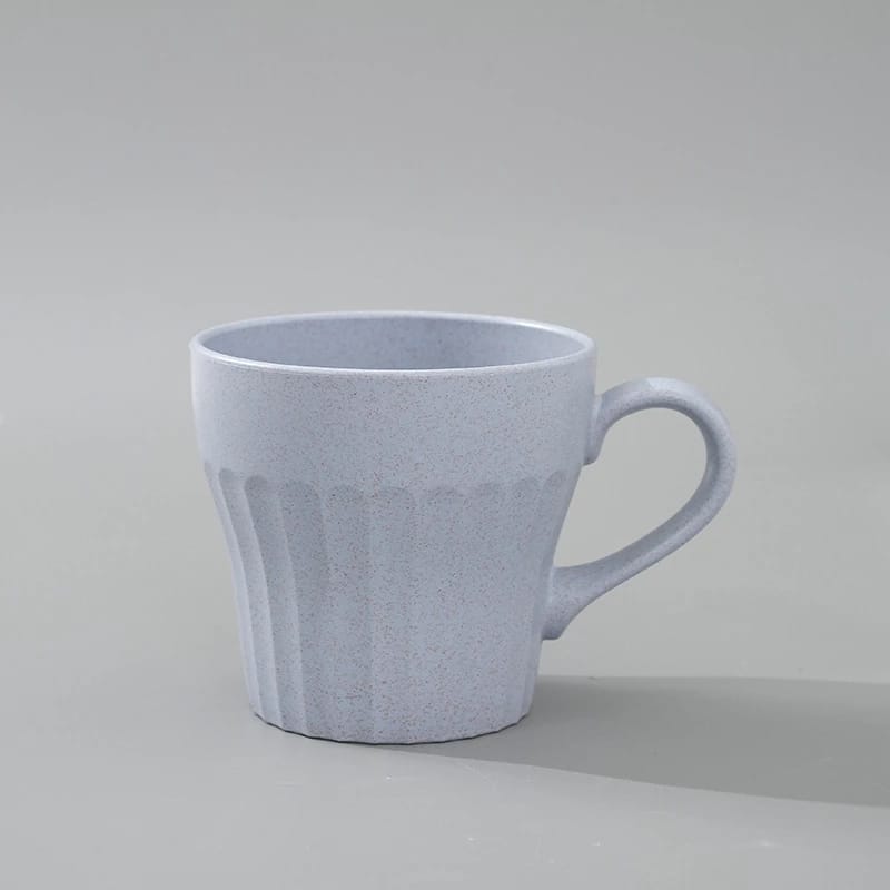 Purple Blue  Wheat Straw Drinking Mug