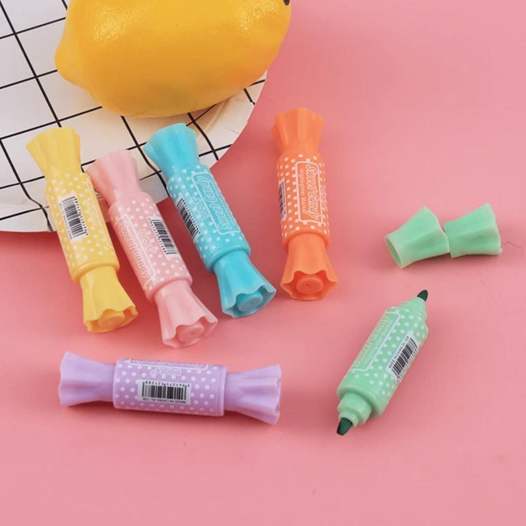 Candy Double Sided Highlighter Set of 6