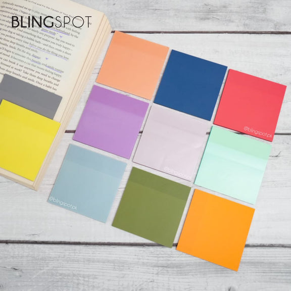 Colored Translucent Transparent Sticky Note - Style 1 – The Blingspot ...