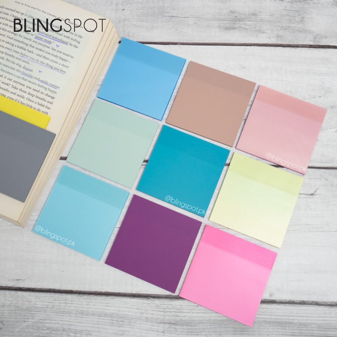 Colored Translucent Transparent Sticky Note - Style 2