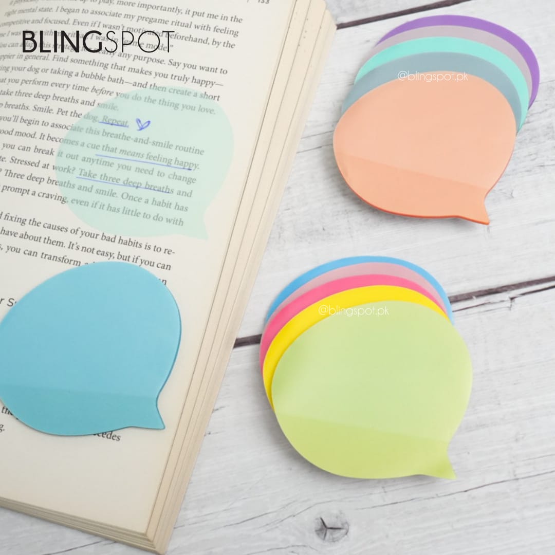 Text Bubble Colored Translucent - Transparent Sticky Note