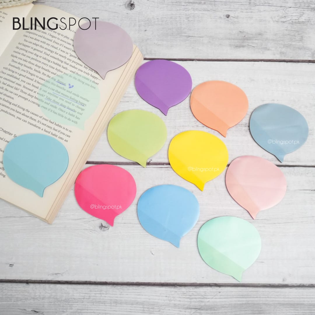 Text Bubble Colored Translucent - Transparent Sticky Note