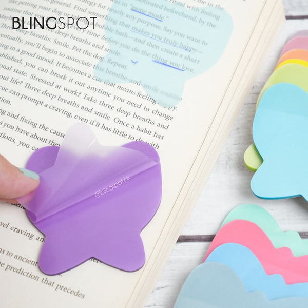 Butterfly Colored Translucent - Transparent Sticky Note